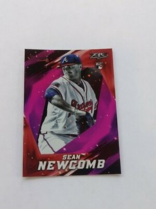 2017 Topps Fire  ** PINK FOIL ROOKIE **#7 Sean Newcomb RC  #D / 25  RARE !!