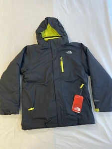 The North Face Boys' Reversible Triclimate Coat - Gray/Volt - Youth Large - New - Picture 1 of 10