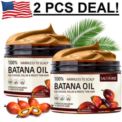 2x Natural Batana Oil Hair Growth Conditioner Fast Hair Regrowth Thicker Fuller - Image 1 of 4