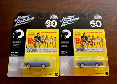 JOHNNY LIGHTNING JAMES BOND 007 DR. NO 1962 SUNBEAM ALPINE LOTE DE 2 JAMES BOND Foto 1 de 4