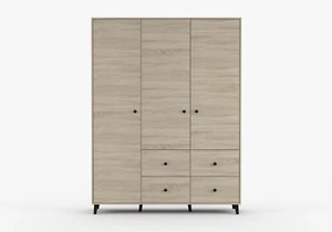 Kleiderschrank Kinderschrank Schrank Kinderzimmer Jugendzimmer FOX 4S3D 19 - Bild 1 von 10
