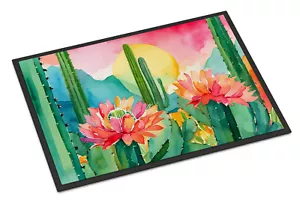 Arizona Saguaro Cactus Blossom in Watercolor Door Mat 18x27 DAC1625MAT - Picture 1 of 3