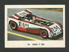 Lola T 260 Racecar Vintage Car Collector 1972 Trading Card from Spain