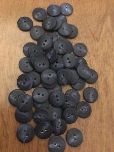 28 Ligne 18 MM Horn Effect Polyester Button Pack Of 10 Navy - Picture 1 of 3