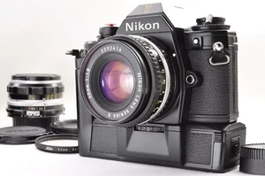 Nikon EM SLR Film Camera + Series E 50mm f/1.8 Lens + MD-E Motor Drive Japan - Picture 1 of 23
