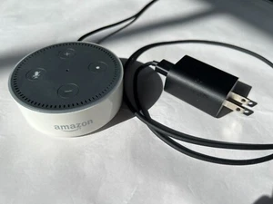 Amazon Alexa Echo Dot 2nd Generation-Smart speaker with Alexa-White-with charger - Picture 1 of 10