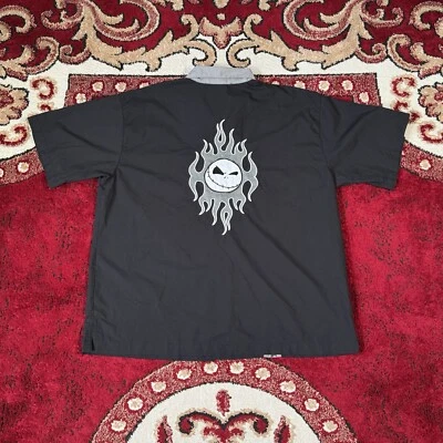 Camisa Hawaiana Botón Bowling Pesadilla Antes De Navidad De Colección Y2K Talla XL Foto 1 de 4