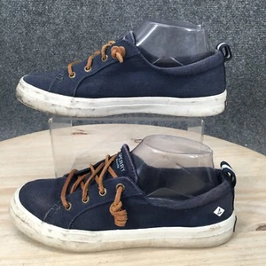 Sperry Shoes Womens 7 Crest Vibe Casual Slip On Sneakers STS98642 Blue Fabric - Picture 1 of 12