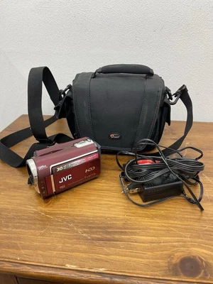 JVC Everio GZ-MG330RU Hybrid 30GB Hard Disk Digital Camcorder Red 📹 - Image 1 of 4