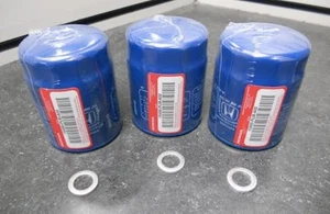 Genuine Honda / Acura Engine Oil Filter + Washers 15400-PLM-A02 - Set Of 3 - Picture 1 of 4