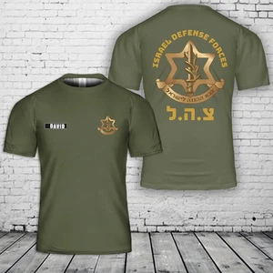 Custom Name Israel Defense Forces 3D T-Shirt and Polo Military Gift IDF S-5XL - Picture 1 of 4