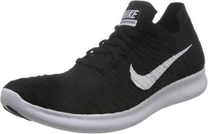 Nike Men's Free Run Flyknit Running Shoes Black/White 831069-001 Size 11.5 - Picture 1 of 2