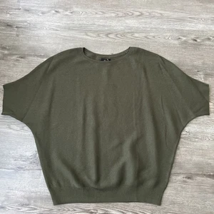 Quince Cotton Cashmere Link Stitch Dolman Sweater Olive Green Womens Medium New - Picture 1 of 8