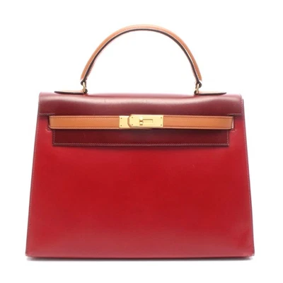 Bolso de Mano Hermes Kelly 32 Tricolor Mujer Rojo Talla Única Foto 1 de 4