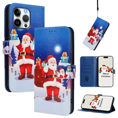Card Wallet Case Christmas Gift For Xiaomi OPPO Sony Bag Flip Stand Phone Cover - Image 1 of 4