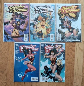 Lot Of 5 Wonder Woman Comics 1 2 5 11 2006 2007 Cover A & B Of 1 Bagged Boarded - Picture 1 of 3