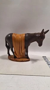 Holland Mold Ceramic Donkey Standing Large Nativity Hand Painted Vintage - Picture 1 of 5