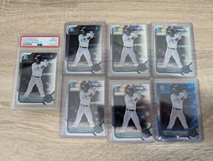 2022 Bowman Chrome Kahlil Watson (7) Card 1st Bowman Chrome Sapphire PSA 10 Lot - Picture 1 of 1
