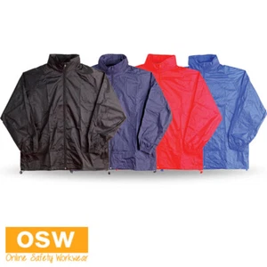 Kid's Rain Forest Nylon Tafetta Spray Long Sleeves Waterproof Jacket JK10K - Picture 1 of 10