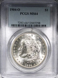 1904-O Morgan Dollar PCGS MS64 Common Date Nice Luster - Picture 1 of 2