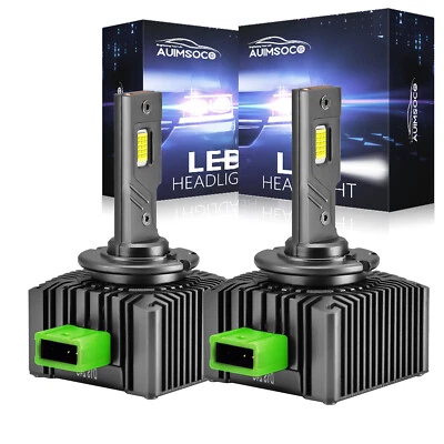 For 2014-2015 Volvo XC60 LED Headlight Bulbs D3S D3R HID Xenon Super White 2Pcs - Image 1 of 4