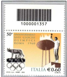 Giochi olimpici di Roma 1960 codice a barre 1357 - Imagen 1 de 1