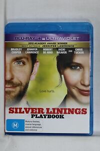 Silver Linings Playbook (2012, Blu-ray) Jennifer Lawren - Reg B  Like New (D647)