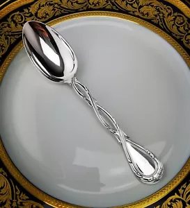 PUIFORCAT "Royal" - 1 Cuiller à Dessert - 17,5 cm - Argent Minerve 925 - Picture 1 of 11