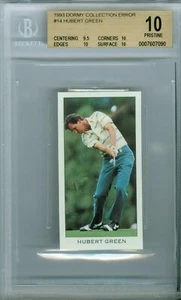 1993 DORMY ERROR # 14 HUBERT GREEN USA BGS 10 SOLO FINEST GRADED VERY RARE * - Picture 1 of 2