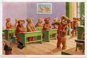 Arthur Thiele. Bear Humanisés. Violon. Humanized Bears - Picture 1 of 2