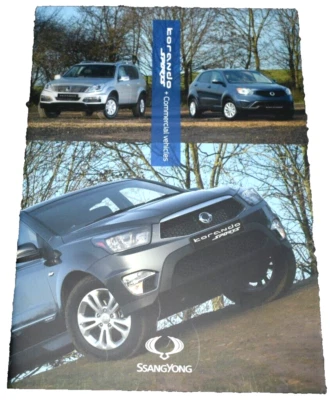 SSANGYONG KORANDO SPORT + COMMERCIAL VEHICLES UK SALES BROCHURE - Image 1 of 4