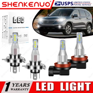 For Honda CR-V 2002-2004 2007-2014 LED Headlight High Low Beam Fog Light Bulb LX - Picture 1 of 12