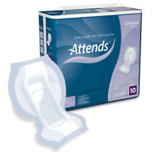 Attends Contours Regular Number 10 Large Shaped Incontinence Pads 1 x Pack 21 