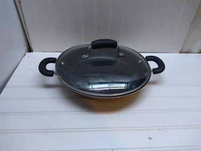 Cook's Essentials 11" Aluminum Non-Stick 2.5 Qt Wok Skillet Braiser Fry Pan Lid - Image 1 of 4