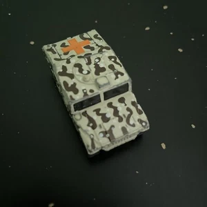 Used Matchbox Hummer Desert Storm Camo Orange Cross Boot Open Diecast #3 - Picture 1 of 5
