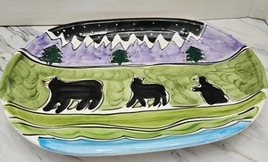 Vintage Manhattan Big Sky Big bear platter 2000 - Picture 1 of 2