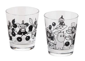 Moomin Valley Wooden Boxed Pair Glass Set MM1400-22H Little My Yamaka from Japan - Picture 1 of 4