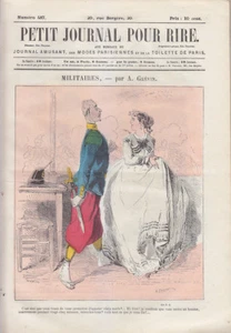 C1 SMALL NEWSPAPER FOR LAUGHTER 487 1860 GREVIN Eustache LORSAY Marcelin DAMOURETTE - Picture 1 of 1