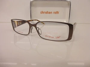 Originale Titan-Kunststoffbrille Unisexbrille CHRISTIAN ROTH, CR 14046 BR 54 - Picture 1 of 5