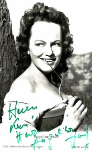 Angelika Hauff Original Signature On Card No. 1441