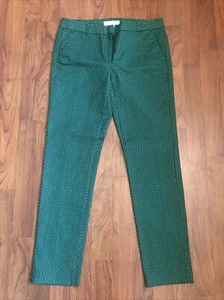 Michael Kors Black & Green Dress Pants Straight Leg Women's Size 4 Stretch - Picture 1 of 12