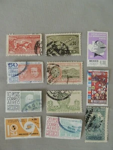 11 Collectible post- stamps Mexico Coreo- Aereo Gomez Farias- Ocampo - Picture 1 of 7