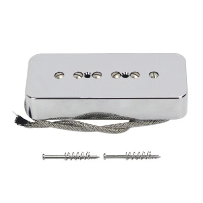 FLEOR Chrom Alnico 5 Soapbar P90 Hals Gitarren Pickup für LP Style Gitarre