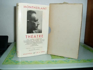 LA PLEÏADE / MONTHERLANT THÉÂTRE N°106 DE 1958 - Picture 1 of 1