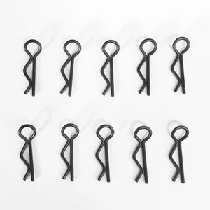 Body Clips Clips 17.5mm Black for RC Car 1:10 1:16 10pcs partCore - Picture 1 of 1