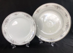 Noritake China Delburne 6203 Pattern Dinner & Salad-Lunch Plates - Picture 1 of 8