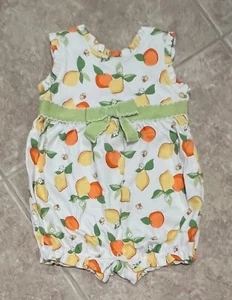 Gymboree NWT 12-18 months LEMON BUMBLEBEE Fruit ribbon one-piece romper - Picture 1 of 2