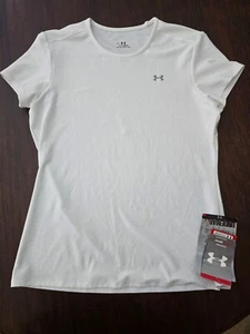 Under Armour Heat Gear Loose Fit SS Top Womens Medium NWT - Picture 1 of 8