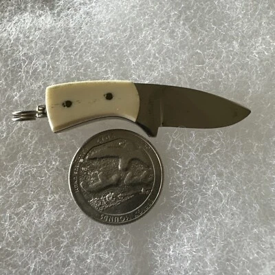 PARKER CUT CO Bone  Fixed Knife *Coin Not Included* Knives - Image 1 of 4
