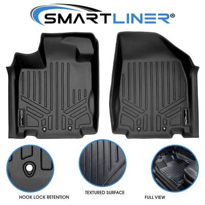 SMARTLINER Floor Mats 1st Row Set 2013-2019 Infiniti JX35 QX60 Nissan Pathfinder — 第 1/4 张图片